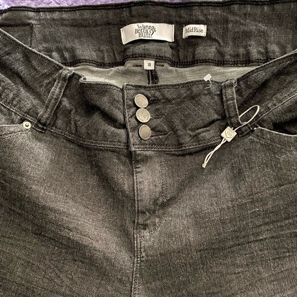 YMIJEANS Denim - YMIJEANS tapered leg size 18 black